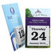 7" x 11" Bookbound Daily Dates Calendar with Full Color Printing