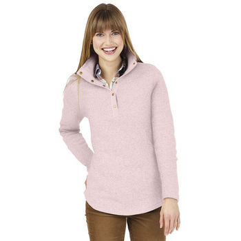 Charles River&reg; Ladies' Pullover Snap Placket Sweater 