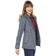 Charles River® Ladies' Striped Full-Zip Rain Jacket