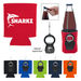 Foam Collapsible Can Cooler with Attached Bottle Opener