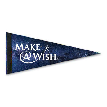 8” x 18” Premium Felt Pennant with Full-Color Printing