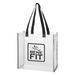 12" x 12" x 6" Clear Tote Bag with Reflective Trim - Stadium Security Approved 