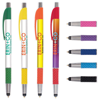 QUICK SHIP Elite Slim Stylus Pen with Full Color Wrap Around Imprint