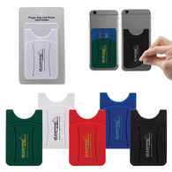 Secure Device-Holding Finger Grip Cell Phone Wallet with Retail Packaging