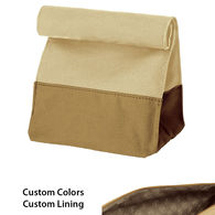 Canvas Lunch Bag with Custom Lining - Color Combos Made To Order in the USA!