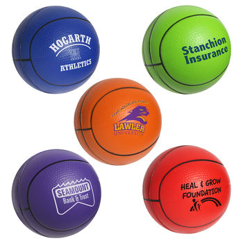 1.5" Basketball Stress Reliever