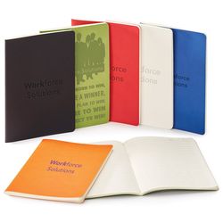 5.5" x 8" Saddle-Stitched Single Meeting Notebook with Soft Cover and 72 Lined, Perforated Sheets 