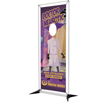 Face-Cutout Display Banner - Single is Great for Social Media Exposure
