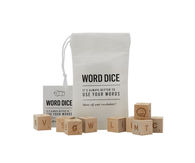 9 Piece Wooden Word Dice Game - Show Off Your Vocabulary!