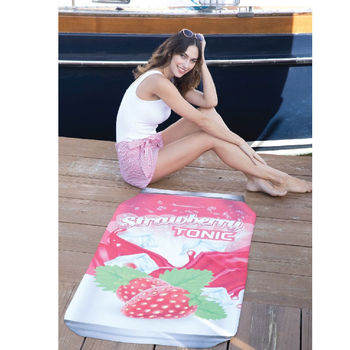 30" x 60" Beverage Can-Shaped Beach Towel with Full Color printing