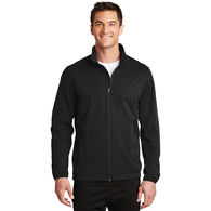 Men's Full-Zip Soft Shell Jacket is Water Resistant