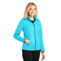 Ladies' Full-Zip Soft Shell Jacket is Water Resistant 