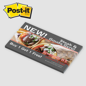 Post-it&reg; Notes - 3" x 5" -50 Sheet with Full Color Printing