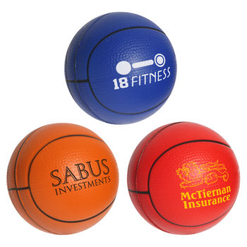 2.5" Slow Release Basketball Stress Reliever