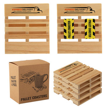 Pallet Coaster 4-Pack