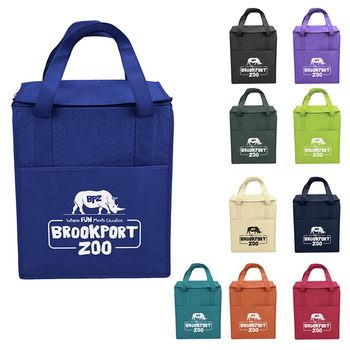 13" x 10" x 15" Flat-Top Thermal Insulated Tote