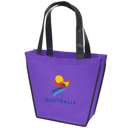 Non-Woven Gift Tote - 12" x 10" with 18" Handles - Full Color Printing