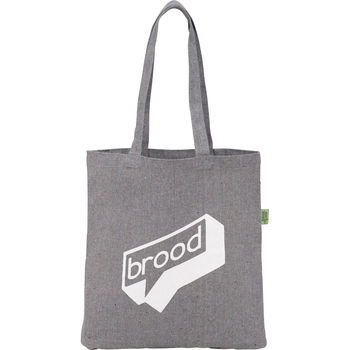 15" x 16.5" 7 oz. Recycled Cotton Convention Tote - 1% of Sales Donated to Eco Nonprofits