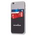 Dual Pocket Silicone Phone Wallet Attaches to Your Smart Phone or Case