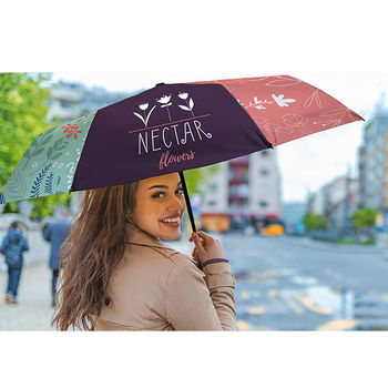42" Arc Auto-Open Custom Umbrella with Full-Color Printing (11" Folded)