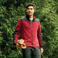 Quick Ship MEN'S Roots73™ Microfleece Jacket with Colorblocking and Thumbholes