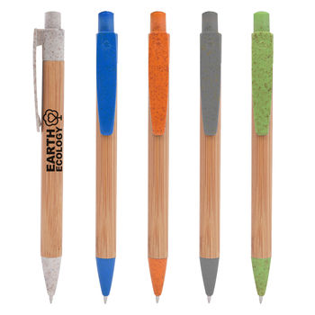 Renewable And Sustainable Wheat Straw Plastic  and Bamboo Pen