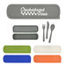 Renewable And Sustainable Wheat Straw Plastic Utensil Set in Travel Case