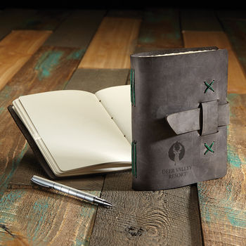 5.25" x 6.75" Leather Journal with Mix-N-Match Color Combos