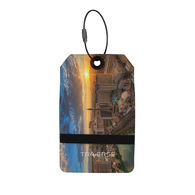 Recycled Felt Luggage Tag with Dye-Sublimation - Made from Used Water Bottles
