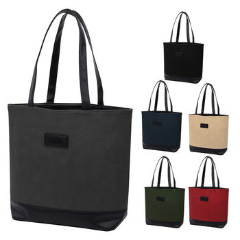 13" x 17" Tote Bag with 24" Handles, Space-Age Corduroy Look and Feel