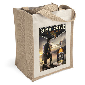 *NEW* 10" x 13" Cotton and Jute Bag with Full Color Printing