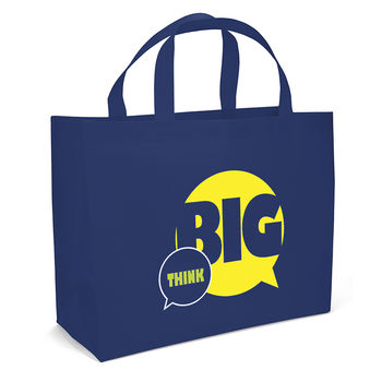 17" x 21" 'As Big as it Gets' Ginormous Non-Woven Shoulder Tote with 21" Handles - Full Color Printing