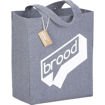 11" x 13" 7 oz. Recycled Cotton Grocery Tote - 1% of Sales Donated to Eco Nonprofits