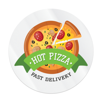 Laptop Sticker - Medium  4" Circle with Full Color Printing