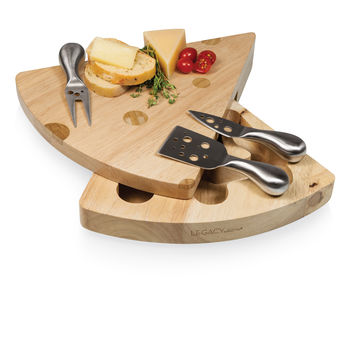 Cheesy Cheese Board with Stainless Steel Tools