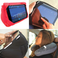 Travel Pillow  with Phone Pocket Converts Into a Tablet Stand