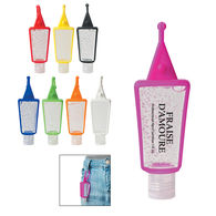 1 oz Hand Sanitizer - 62% Ethyl Alcohol - in Colorful Silicone Clip Case