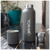 16.9 oz Matte Finish Stainless Steel Thermal Bottle with Ultra Strong Magnetic Cup/Cap