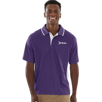 Charles River&reg; Men's Color Blocked Moisture-Wicking Polo 