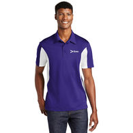 Men's Moisture-Wicking Polo with Side Blocks