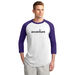 3/4 Sleeve ADULT Raglan Baseball Jersey 