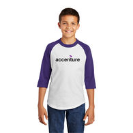 3/4 Sleeve Youth Raglan Baseball Jersey