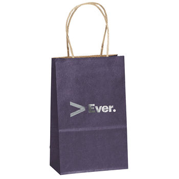 Matte Paper Shopping Bag - 5.25" x 8.25" - Foil Imprint