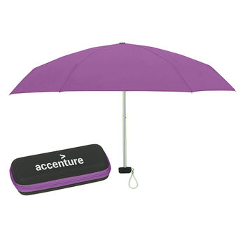 37" Arc Manual-Open Umbrella with Imprint on the Case Only (6" folded)