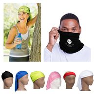Tube Bandana/Face Covering, Solid Color - 1-Color Imprint
