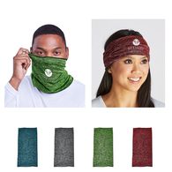 Tube Bandana/Face Covering, Heathered Fabric- 1-Color Imprint