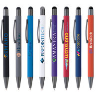Quick Ship Softy Stylus Pen with Rubberized Finish and Full-Color Printing