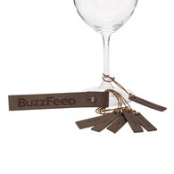 Leather Wine Glass Charms (Set of 6)