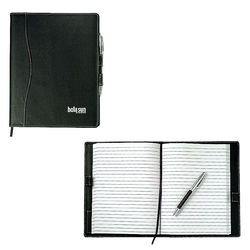 7" x 9" Bound Refillable Journal with Faux Leather Cover