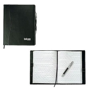7" x 9" Bound Refillable Journal with Faux Leather Cover